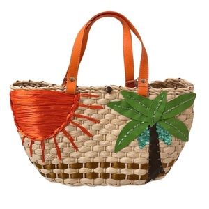 ☀️SERPUI MARIA🏝 Wicker Summer Beach Purse Bag
